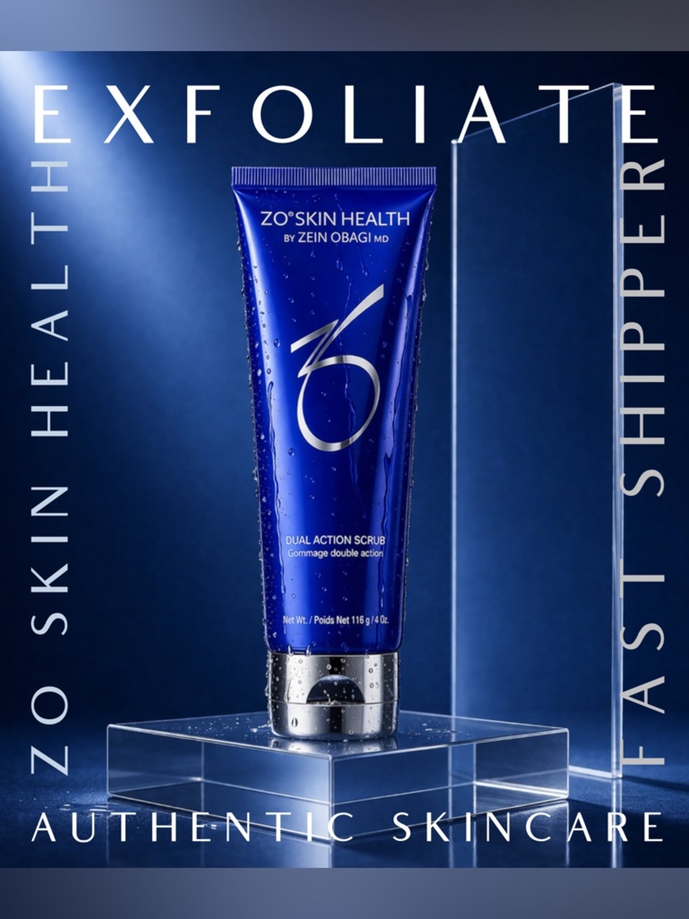 ✨ ZO Dual Action Scrub (Full Size) + 3 BONUS Gifts 💙 ($190 Value)